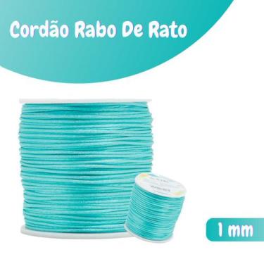Imagem de Fio De Seda Azul Claro - Cordão Rabo De Rato 1mm - Nybc