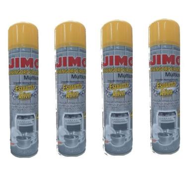 Imagem de Kit 4 Jimo Desengordurante Multiuso 400ml Limpeza Pesada