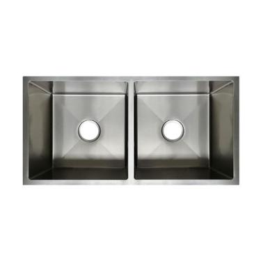 Imagem de Cuba Dupla Inox de Cozinha Premium - Embutir ou Sobrepor Gourmet 86x44