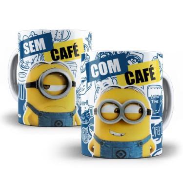 Imagem de Caneca Minions Com Café Sem Café Porcelana Personalizada - Tio da Cane