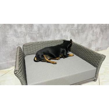 Imagem de Cama pet retangular modelo cãozinho mais famoso do Brasil estopinha - 