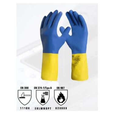 Imagem de Luva latex neoprene forrada em algodao flocado tamanho 09 (g) - danny 