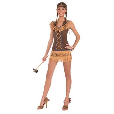 Imagem de Forum Novelties Fantasia feminina de empregada nativa americana sedutora, Marrom, Medium/Large