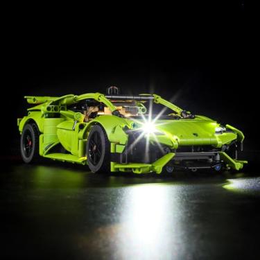 Imagem de MENZAVA LED Light Set Compatible with 42161 Lamborghini Huracán Tecnica Technic Building Blocks Model - Model Set NOT Included