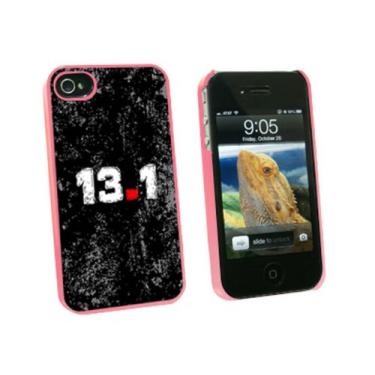 Imagem de Graphics and More 13.1 Half Marathon Running Snap-On Hard Capa protetora para Apple iPhone 4/4S - Embalagem não varejo - Rosa