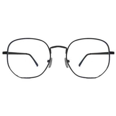 Imagem de Armação De Óculos De Grau Hexagonal Redondo Metal Geométrico - Gzi Eye