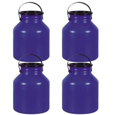 Imagem de Vasilhame Para Transporte De Leite 10 Litros Azul - Kit 4  - Injesul