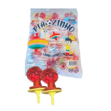 Imagem de Kit c/ 100 Pirulitos com Piaozinho  Lambi Lambi Doces - Blook