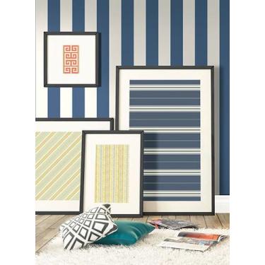 Imagem de Papel de Parede Waverly Stripes Surface Stripe Azul SV2612 - YORK