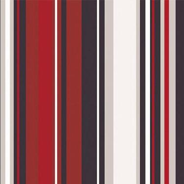 Imagem de Papel De parede Para Quartos E Sala listrado Vermelho preto E Branco -