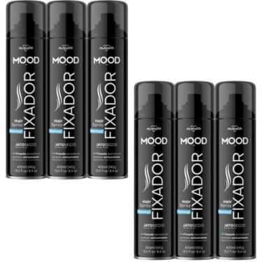 Imagem de Kit 6 Hair Spray Fixador Normal Mood 400Ml - My Health
