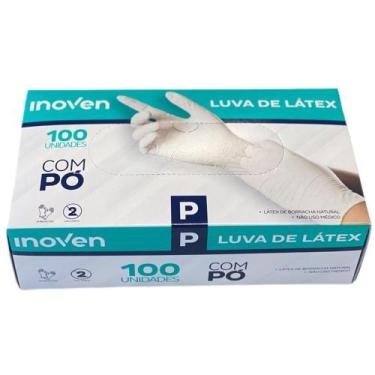 Imagem de Luva de látex c/pó para procedimento não cirúrgico INOVEN, P