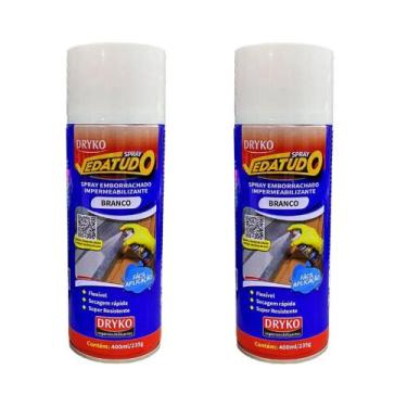 Imagem de Spray VedaTudo Emborrachado Impermeabilizante Dryko 400ml, Branco 2