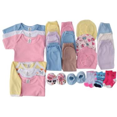 Imagem de Kit C/42 Roupa De Bebe Peças Enxoval Maternidade Body E Mijão - Batuti