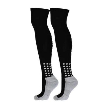 Imagem de Meião de Futebol Penalty Matis Treino 4107885400 , 39-44, Preto, Cinza