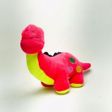Imagem de Bicho de Pelúcia Dinossauro Lilás 21cm 1 Unidade - S2 TOYS, Vermelho