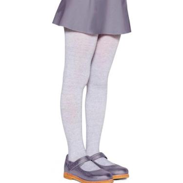 Imagem de Meia Calça Lupo Lobinha 2526 Infantil Algodão Fio 80, Cinza, BB