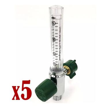 Imagem de Kit Com 5 Fluxometro Para Oxigênio Unitec