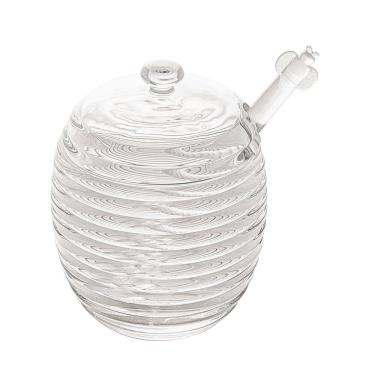 Imagem de Meleira de Cristal com Pegador e Tampa Colméia 210ml - Lyor