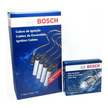 Imagem de Kit Jogo Cabos + Velas Gm Opala Caravan 2.5 4Cc Bosch
