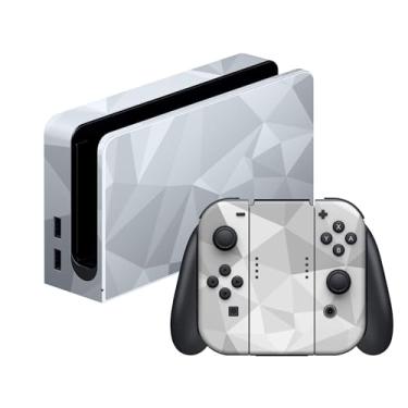 Imagem de Razer Console Skin: Switch - Full Wrap - Premium 3M Cast Vinyl - Scratch Protection - Unique Designs & Finishes - Easy Application - Geometric Mercury