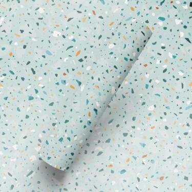 Imagem de Papel De Parede Adesivo Tema Granilite Cozinha Verde Quarto - Bazar Do