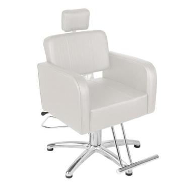 Imagem de Cadeira de Cabeleireiro Encosto Reclinável Arezzo - Base Pentapé - CC&