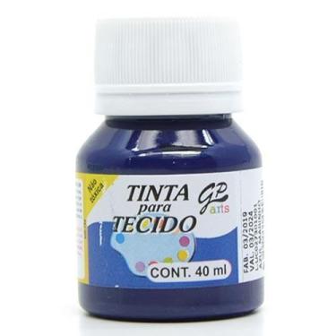 Imagem de Tinta para Tecido Gato Preto 40ml - Cores 2, 444 AZUL MARINHO