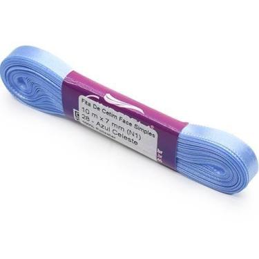 Imagem de Fita de Cetim Nº 01 7mm com 10 Metros - Cinderela, 28 AZUL CELESTE