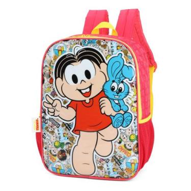 Imagem de Mochila De Costa Escolar Selfie Turma Da Mônica LUXCEL, Vermelho