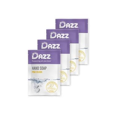 Imagem de Dazz Refil de sabonete espumante para as mãos (4 pacotes de refil para comprimidos) Refil de sabonete para as mãos, naturalmente seguro e não tóxico, lavagem de mãos com espuma rica, perfume de pina