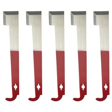 Imagem de Miokun Pacote com 5 peças de aço J Hook Bee Hive Tool Frame Lifter e raspador para apicultores