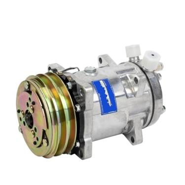 Imagem de Bomba compressora de ar condicionado automotivo, 1 peça, 12/24v, para sistema de ar condicionado automotivo, bomba de ar frio de uso geral modificado(P)