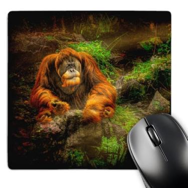 Imagem de 3dRose Mousepad Orangotango Ape Sunbeams Rocks (mp_123862_1)