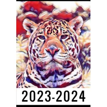Imagem de Leopard 2-Year 2023-2024 Pocket Planner: Monthly Calendar & Agenda Organizer, Monthly Appointment Book, Jan 2023 Dec 2024 Personal Time Management, ... your next 2 years, Gifts For Leopard lovers.