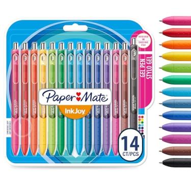 Imagem de Paper Mate Canetas de gel InkJoy | Ponta média (0,7 mm) | Cores sortidas | 14 unidades