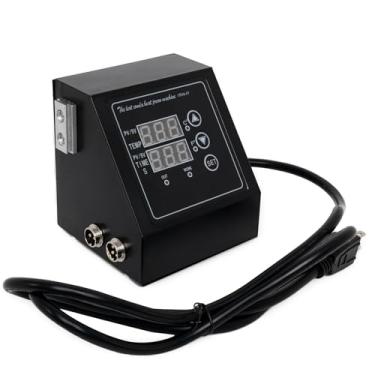 Imagem de Caixa de controle de temperatura para prensa térmica tipo K, peças de reposição para prensa térmica de 38.1 cm x 38.1 cm 1400W, caixa de controle de máquina de prensa térmica com visor LED de tempo e