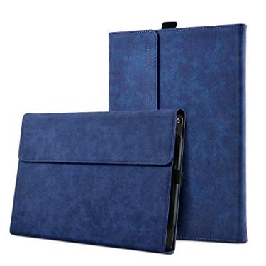 Imagem de xisiciao Capa para Surface Pro 7 Plus/Pro 7 / Pro 6 / Pro 5 / Pro 4 com suporte para caneta, capa leve e fina de poliéster de vários ângulos, compatível com teclado Type Cover