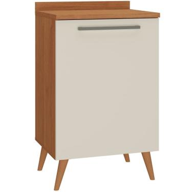 Imagem de Balcão de Cozinha Zanzini Favorita 01 porta largura de 0,59 metro Cinamomo Areia