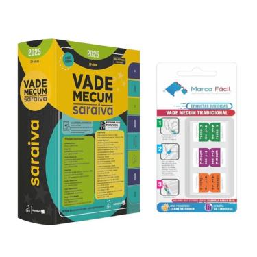 Imagem de Vade Mecum Saraiva Tradicional - 39ª Edição 2025 + Etiqueta Marca Fácil