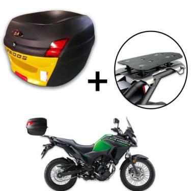 Imagem de Baú 34 litros Awa Proos com Bagageiro para VERSYS X300 2018-2023, Dour