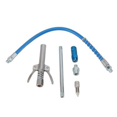 Imagem de Kit de Acoplador de Graxa Conjunto Estendido de Travamento Com Adaptador Manual de Alta Pressão Pneumático Bico de Injeção de óleo Elétrico Excelente Material Laminado Alto para