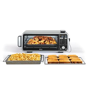 Imagem de Ninja , Forno Torradeira, Air Fryer, Termômetro, Forno Torradeira Air Fryer Combo, Aço Inoxidável, Refeições Rápidas, Batatas Fritas, Alimentos Congelados, Air Fry, Desidratar, Reaquecer, 13 Em 1, M
