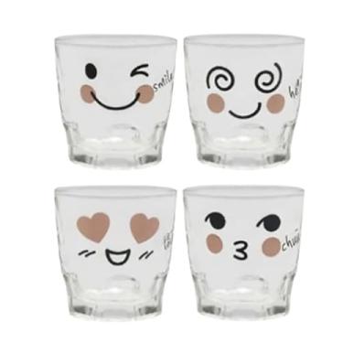 Imagem de It likes Funny Expression image Soju Glass 4p Set
