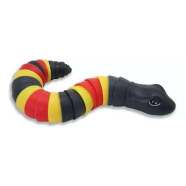 Imagem de Brinquedo Cobrinha Flexível Flex Pop - Toyng, Cobra preta