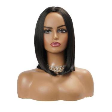 Imagem de Peruca Lisa Castanho Escuro 40cm 100% Bio Orgânica Super Natural - GM 