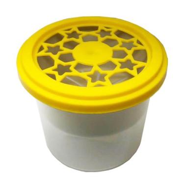 Imagem de Kit 100 Pote Anti Umidade Evita Mofo Mau Cheiro Tampa Azul - BCM BRASI