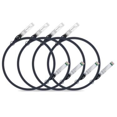 Imagem de ipolex Cabo Twinax SFP+ de 10 G, cabo passivo de cobre de conexão direta (DAC), 2 m, para Cisco SFP-H10GB-CU2M, Meraki, Ubiquiti, Mikrotik, Intel, Fortinet, Netgear, D-Link, Supermicro, TP-Link,