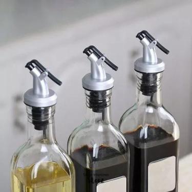 Imagem de Porta Azeite Galheteiro 500ml Vinagre Bico Dosador Premium - Y888