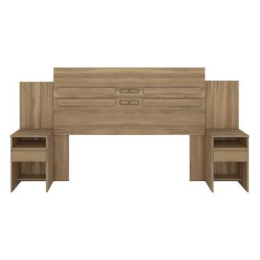 Imagem de Cabeceira de Casal Acapulco Amendola com Mesa de Cabeceira Apoio Quart